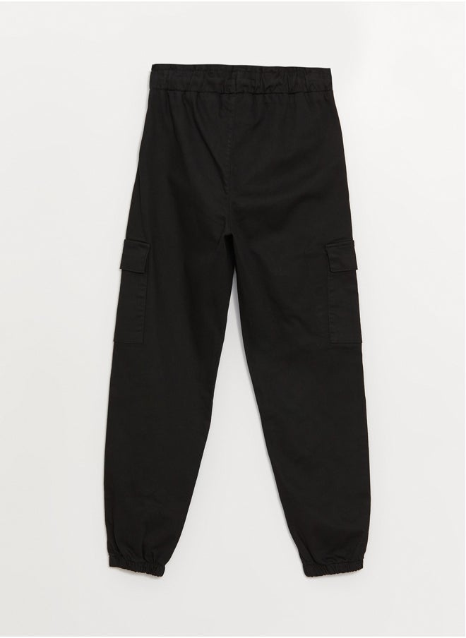LC WAIKIKI Basic Elastic Waist Girl Cargo Pants  - Image 3