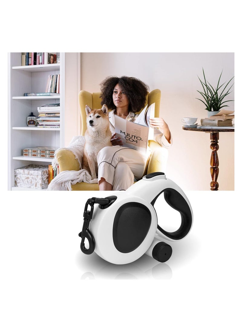 Retractable Dog Leash, Dispenser and 5M Strong Nylon Tape,Heavy Duty Walking Dog Leashes for Up to 50KGS 360° Tangle-Free Reflective Leash for Large Dogs