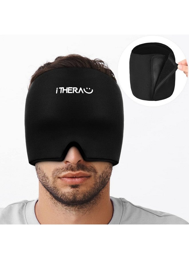 I-THERA-U iTHERAU Migraine Ice Head Wrap, Headache Relief Hat & Migraine Cap Cold Compress, Migraine Relief Cap for Headache Eyes Mask for Puffy Eyes, Tension, Sinus & Stress Relief - Image 2