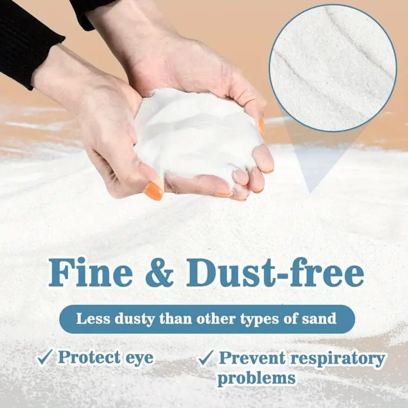 VAYINATO ® 200 جرام رمل حمام طبيعي فضفاض للهمسترات والحيوانات الأليفة الصغيرة | رمل تنظيف خالي من الغبار ومتحكم في الروائح لشيشيللا، خنازير غينيا، جربيلس | استحمام نظيف وآمن - Image 2