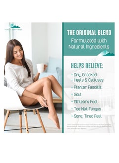 Purely Northwest Tea Tree Oil & Peppermint Foot Soak with Epsom Salt-for Stubborn Foot Odor, Athletes Foot Burning & Itching, Damaged Discolored Nails-A Natural Callus Remover 16 Ounces  - Image 3