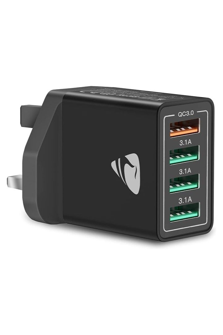 Plug 3A USB Charger Multi Port 4 USB Quick Charge 3.0 For Phone Adapter Tablet Portable Wall Charger Fast Charger For Poco - Image 1