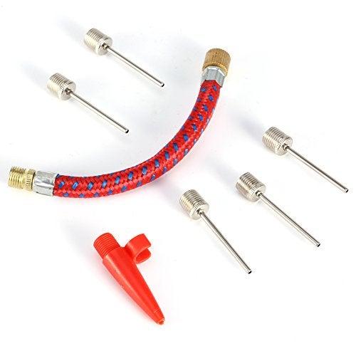 Chazcool 7PCS Pump Needle Inflator Adapter Kit, Inflating Adapter Kit, Inflate Pump Needle for Football Basketball Bike Tyre - Image 2