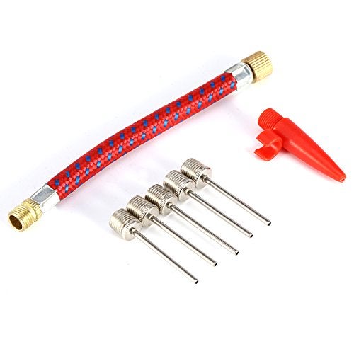 Chazcool 7PCS Pump Needle Inflator Adapter Kit, Inflating Adapter Kit, Inflate Pump Needle for Football Basketball Bike Tyre - Image 1