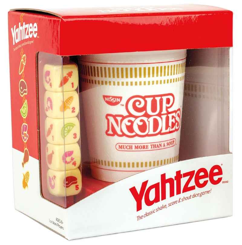 USAopoly YAHTZEE Cup Noodles Collectible Yahtzee Game Made to Look Like Iconic Ramen Meal with Custom Dice Travel Yahtzee Game Dice Game - Image 2