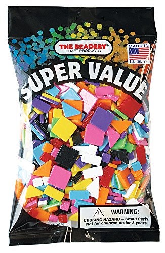 The Beadery Plastic Mosaic Pieces 612mm Multi - Image 1
