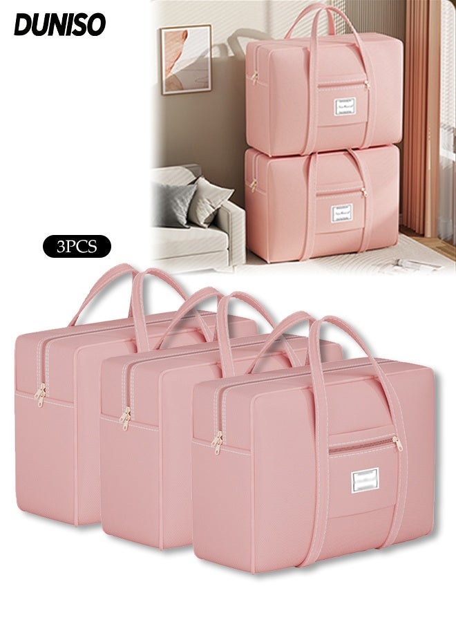 DUNISO 3 Pcs Expandable Foldable Duffle Bag,Suitcase Collapsible Travel Luggage Bag, Lightweight Suitcases, Durable Duffle Sports Bag for Men and Women - Image 1
