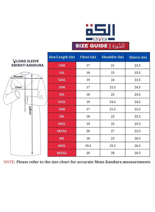Mens's Long Sleeve Emirati Kandura | Islamic Dishdasha Jubba for Men | Muslim Robe for Comfort, Style, and Tradition | Islamic Clothing - https://f.nooncdn.com/p/pzsku/ZAD187A8B36A80FA66667Z/45/_/1740154745/8e23adcd-09ef-440a-80b5-f2730076c0a2.jpg?width=original