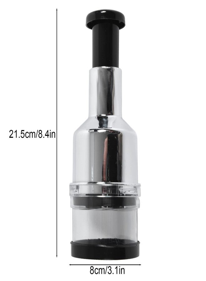 ZERONE Manual Food Chopper Stainless Steel Vegetable Chopper for Onion Garlic Slicing - Image 5