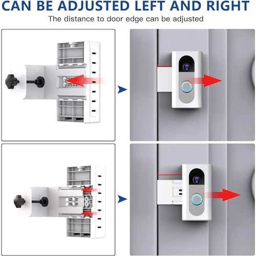 KIMILAR Anti-Theft Video Doorbell Mount Compatible with Ring/Blink Video Doorbell (Not for Blink 2025 ver.), Adjustable Mounting Bracket Accessories for Houses, Apartments, Not for Security Door - Image 5