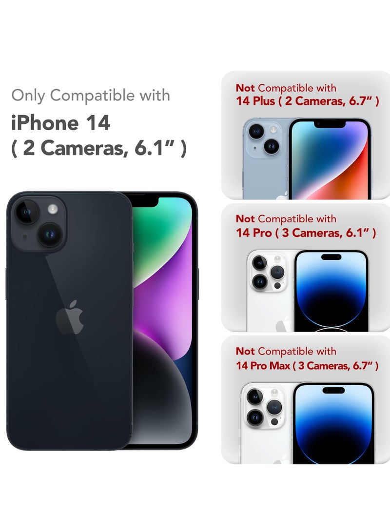 SUYDANBOX IPhone 14 Case Compatible with MagSafe [Full Camera Protection][Screen Protector] Silicone Shockproof Protective Phone Case for iPhone 14 6.1 inch White - Image 2