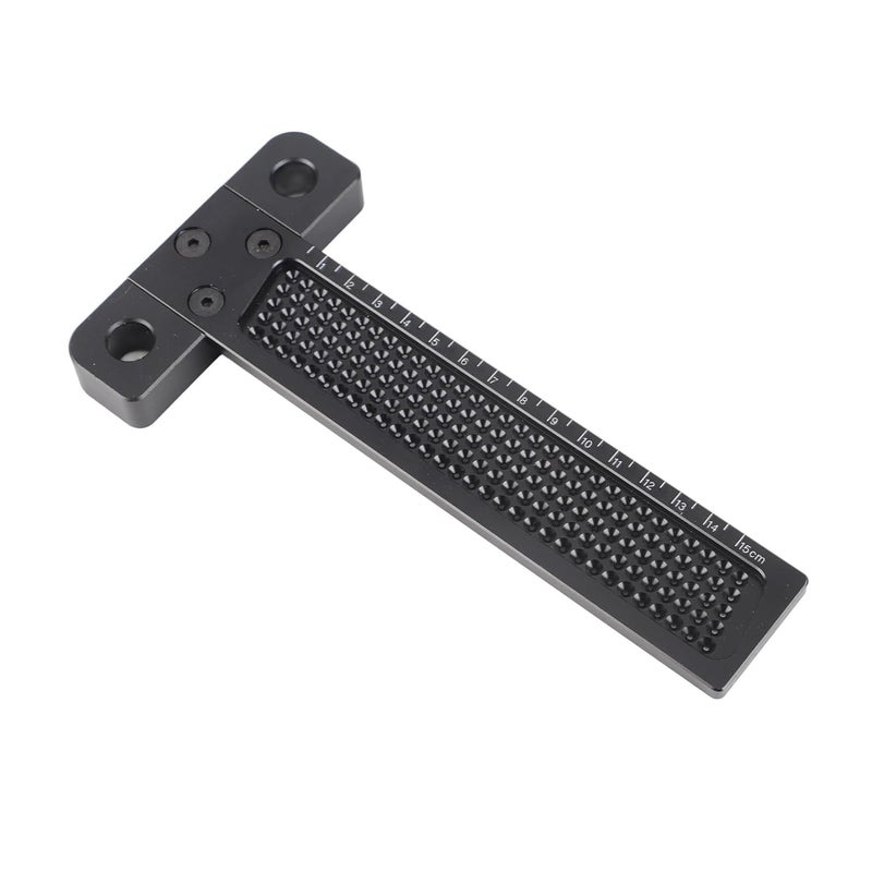 مسطرة من نوع T من سبائك الألومنيوم 20 سم × 10 سم أداة تحديد النجارة للقياس الدقيق - Image 5