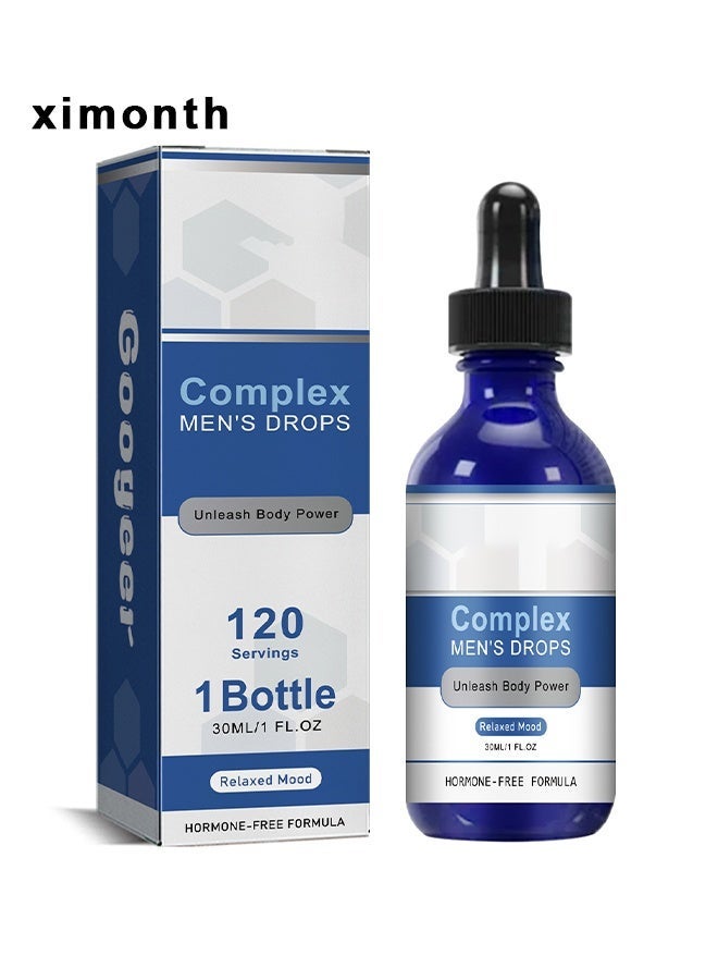 ximonth Complex Men's Drops, Body Oils, Body Serum For External Use, Essential Oil 30ML/1fl.Oz - Image 1