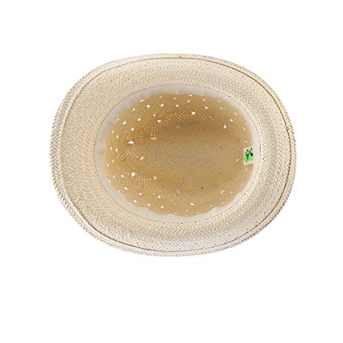 LLmoway Toddler Trilby Fedora Sun Hat for Boys Summer Beach Straw Hat Kids Breathable Safari Hat Denim - Image 2