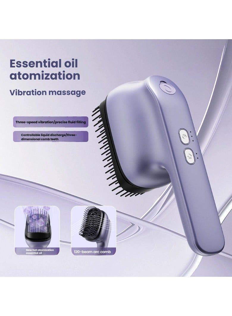 general Head Large Spray Essential Oil Comb Portable Red Light Head Electric Massage Comb Home Hair Care Comb - Image 1
