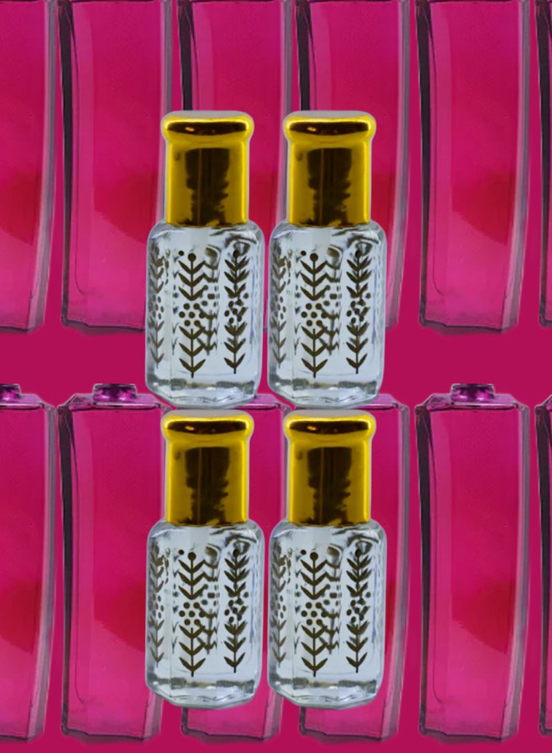 4 Pieces Magnetism Essential Oil For Women Original Clear 6 Ml