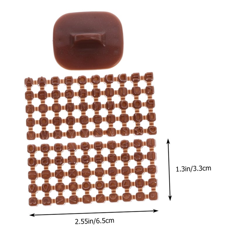 15Pcs Polymer Clay Letter Stamp Molds For Crafting Cookies Fondant Jewelry Making - Image 3