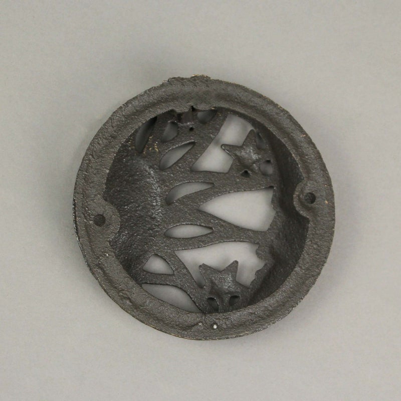 Zeckos Enchanting Bronze Cast Iron Doorknocker - Decorative Sun, Moon, and Stars Knocker Design for Rustic Front Door Decor - 4.5 Inches in Diameter - Easy to Install - Image 5