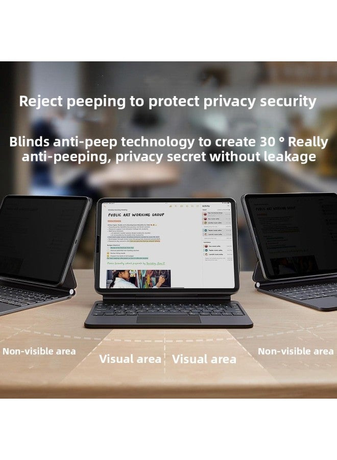 IPad 10 Generation Removable Anti-peep Film Apple Air10.9 Inch Magnetic Screen Protective Film Applicable-Color:About 180 Degrees Anti-peep Film-Size:iPadmini6 - Image 2