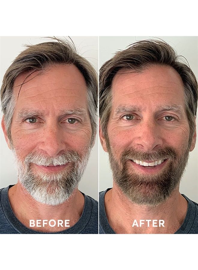 Madison Reed صبغة شعر دائمة شبه بنية فاتحة للرجال من Mr. Hair Color، تقلل من الشيب في 15 دقيقة للشعر واللحية، مغذية ومقوية، بالكيراتين وزيت الأرجان، 2 استخدام - Image 2