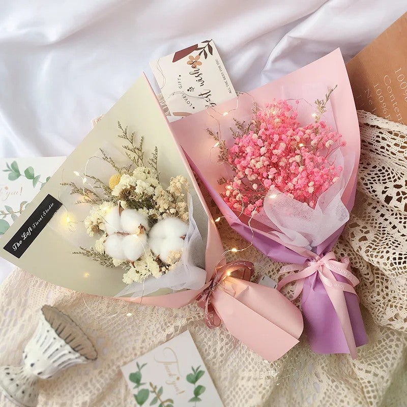Bluejw Small Dried Flower Bouquet - Natural Dried Plants for Home Decor, DIY Crafts & Floral Arrangements - Image 3