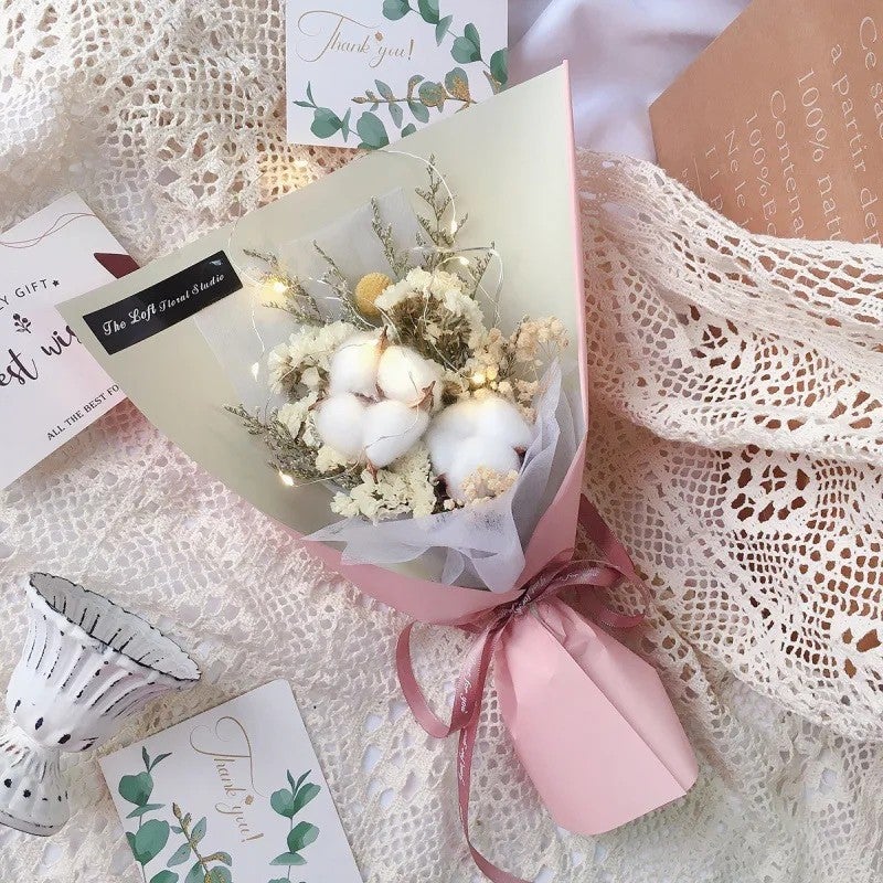 Bluejw Small Dried Flower Bouquet - Natural Dried Plants for Home Decor, DIY Crafts & Floral Arrangements - Image 4