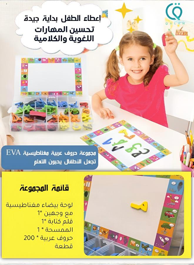 Colorful Magnetic Arabic Letters & Numbers Set - Image 2