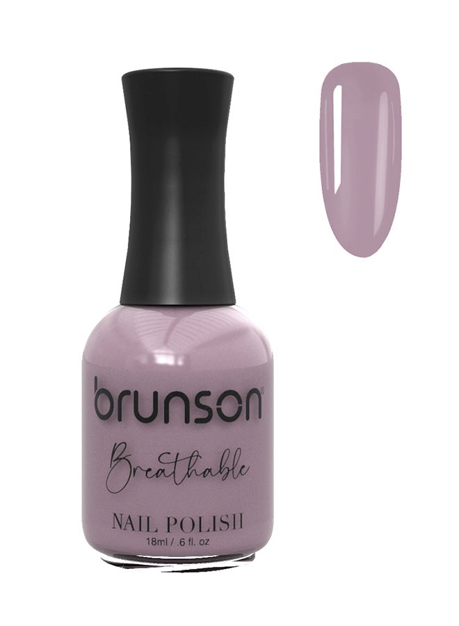 brunson طلاء أظافر قابل للتنفس طلاء أظافر حلال مناسب للوضوء سريع الجفاف نباتي يدوم طويلاً ولكن سهل التقشير 18 مل BH078