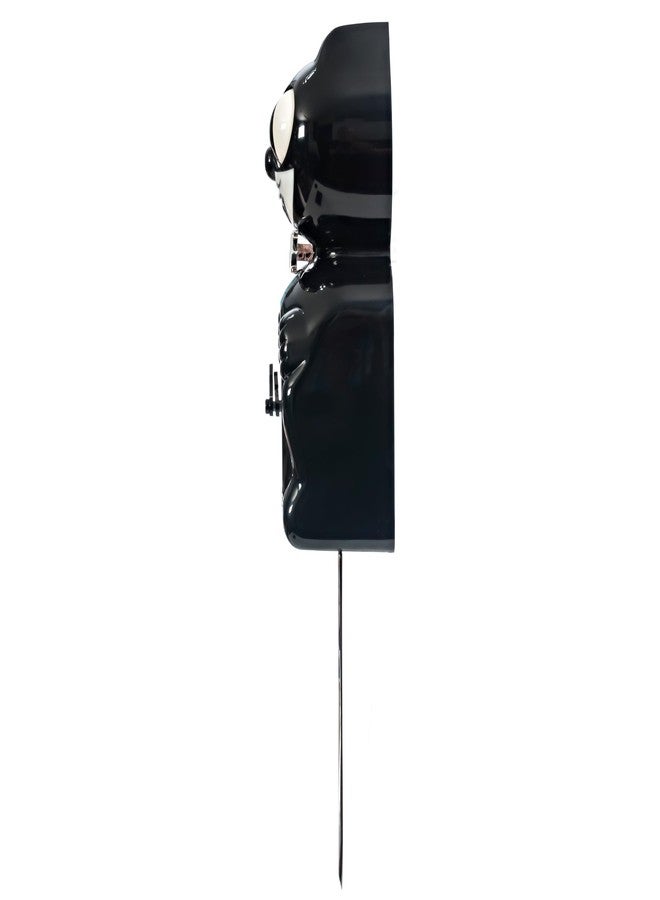 Kit Cat Klock Kit-Cat Tuxedo Clock, Limited Edition Anniversary, Black with Chrome Bow Tie, Classic Moving Eyes and Tail - Image 4