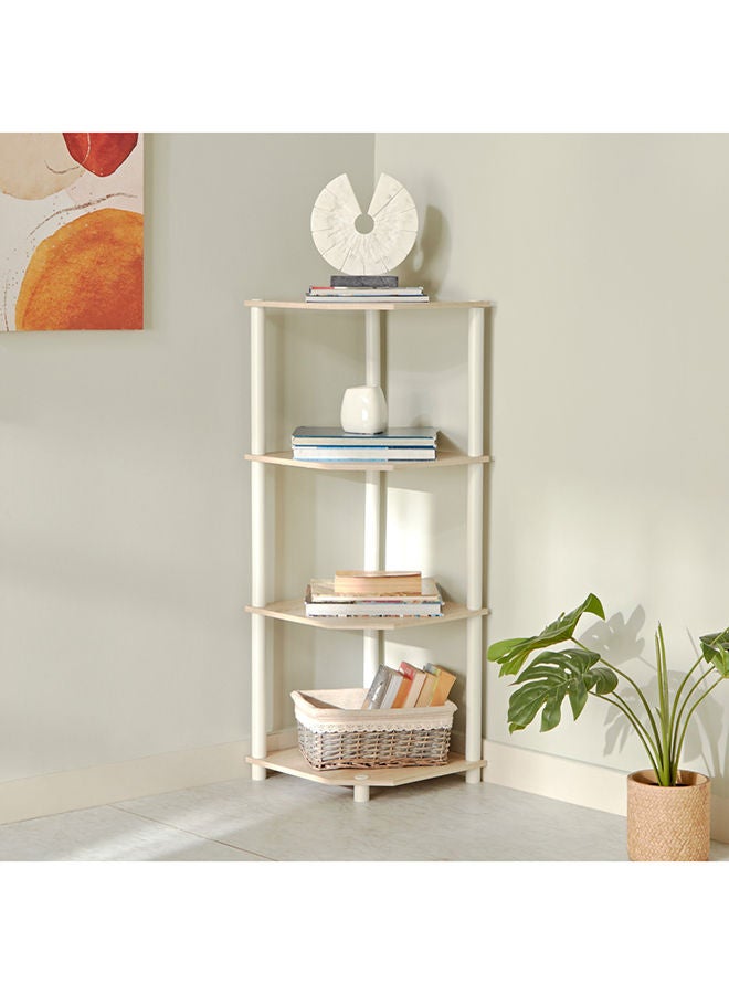Home Box Pegg 4-Tier Corner Shelf 39.5 x 110.6 x 39.5 cm - Image 1