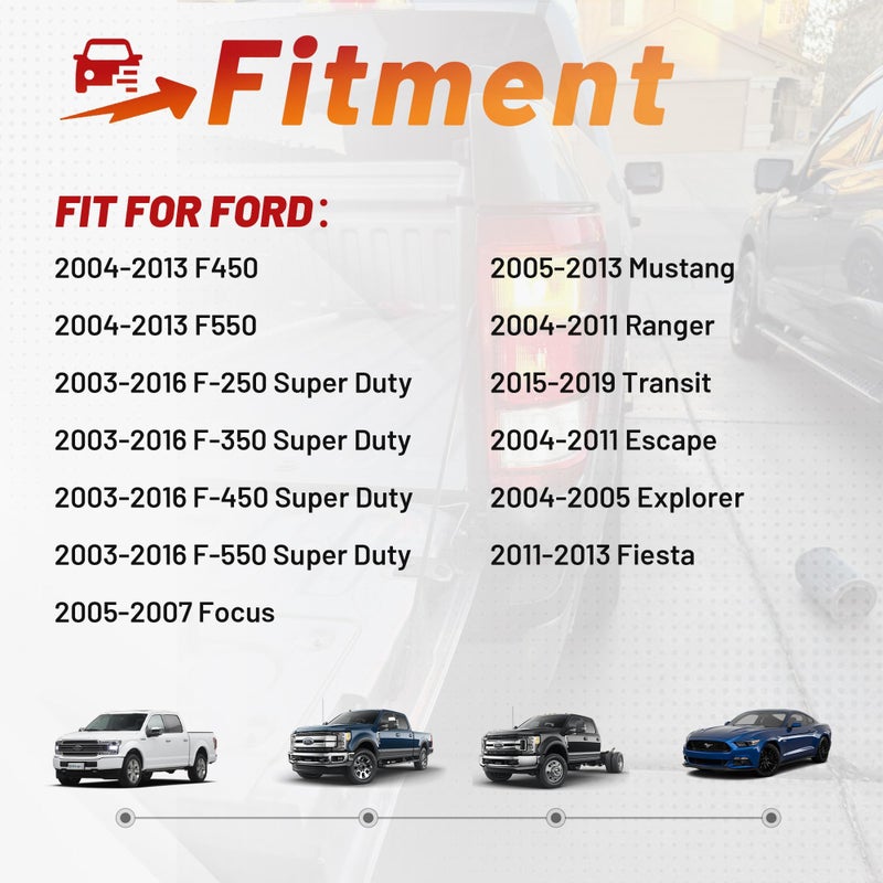 RED WOLF 2U5Z13411SA Turn Signal Light Socket with 3 Wire Pigtail YF1Z13411CA Fit for 2004-2013 Ford F250/F350 Super Duty Escape Focus Mustang Ranger Explorer Tailight Headlight Brake Lamp Adapter - Image 3