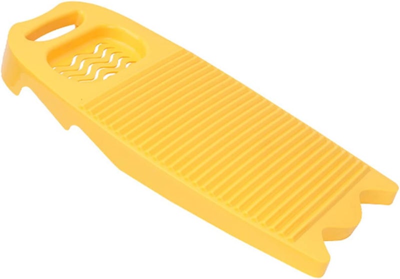 Cansybil Non-Slip Laundry Washing Board, Household Washboard, Hand Wash Board, Manual Wash Clothes Laundry Pad Scrubbing Board for Household(15.7x8.07x1.06inches) (D-Yellow) - Image 1