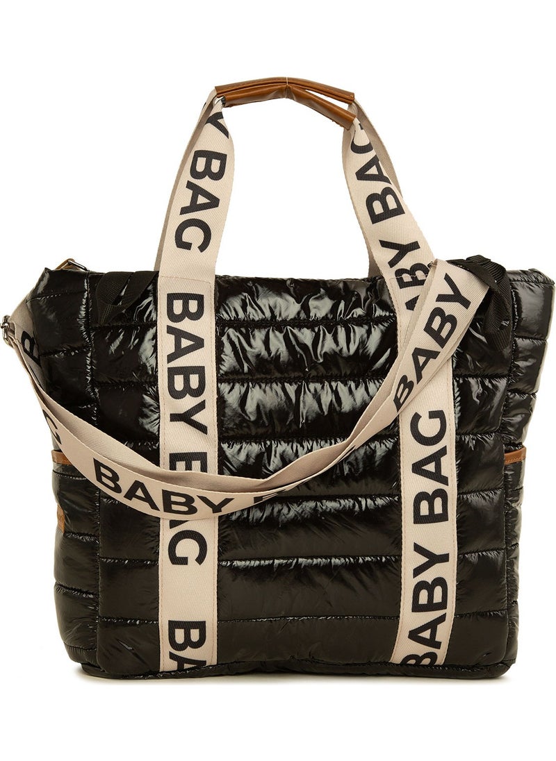 Bagmori Baby Bag Column Embroidered Puff Mother Baby Bag  - Image 3