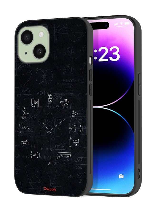 Tolwak Apple iPhone 15 Plus Protective Case Cover Maths Clock - Image 1