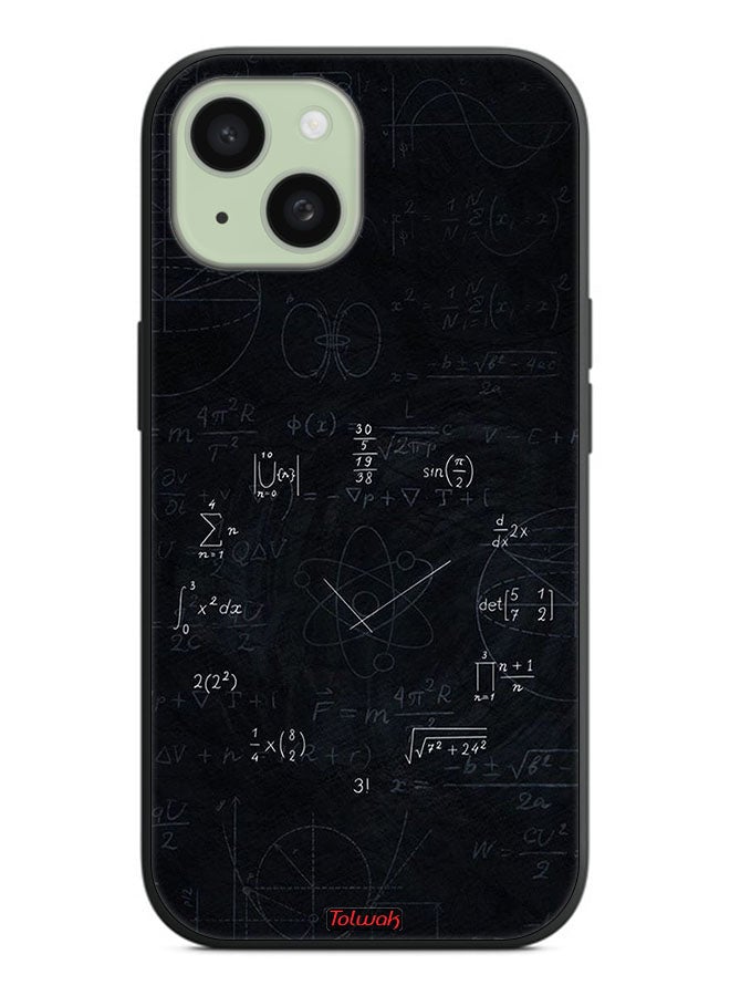 Tolwak Apple iPhone 15 Plus Protective Case Cover Maths Clock - Image 2