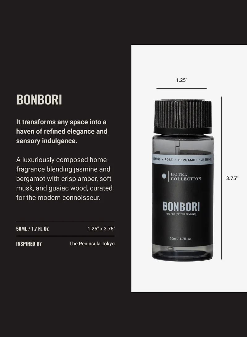 Hotel Collection Bonbori Pro-Pod Oil Blend - Hotel Inspired for Luxury Essential Oil Diffusers - Aromatherapy Scent Diffuser Oil - Bergamot, Jasmine, and Rose