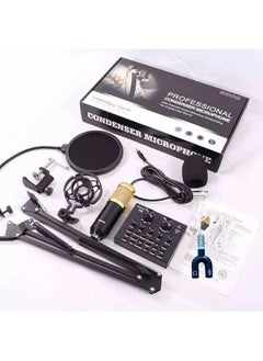 Generic Condenser Microphone for PC Studio with V8 Sound Card  - Image 2