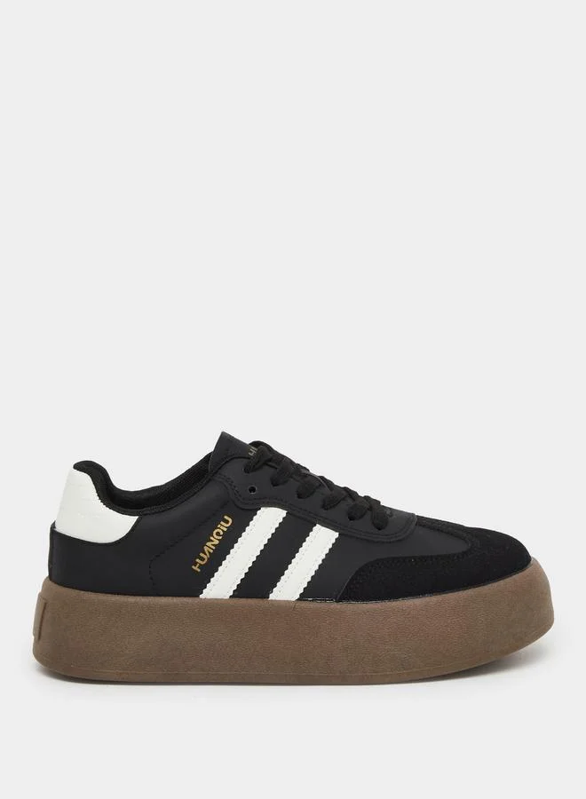 Styli Styli Women Black Platform Sneakers