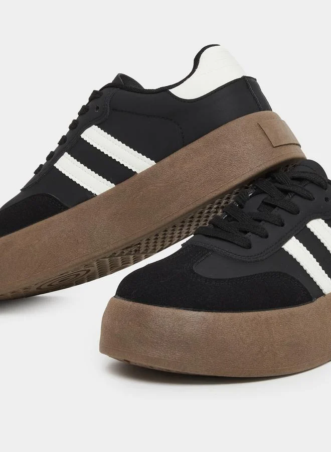 Styli Styli Women Black Platform Sneakers