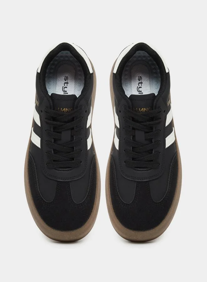 Styli Styli Women Black Platform Sneakers