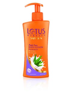 LOTUS HERBALS Lotus Safe Sun Anti Tan Body Lotion Spf 25 Pa+++ With Aloe Extracts Suitable For All Skin Types 250Ml  - Image 2