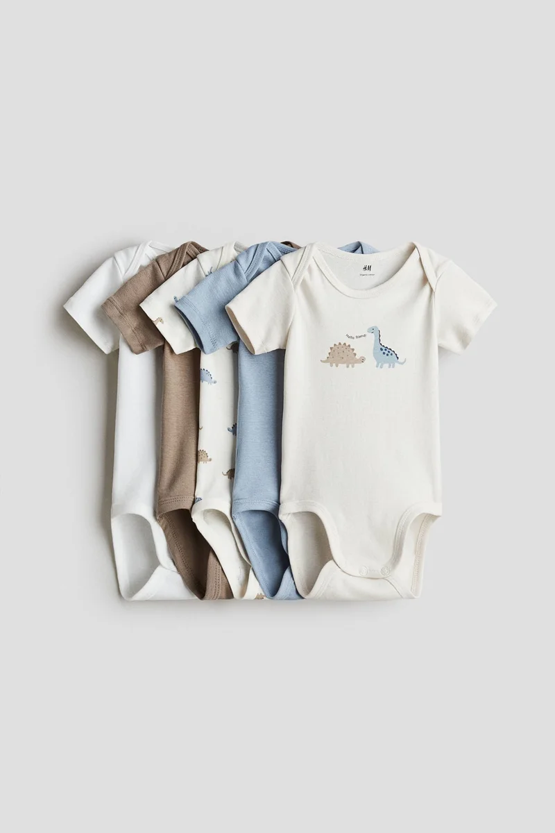 H&M 5-pack cotton bodysuits