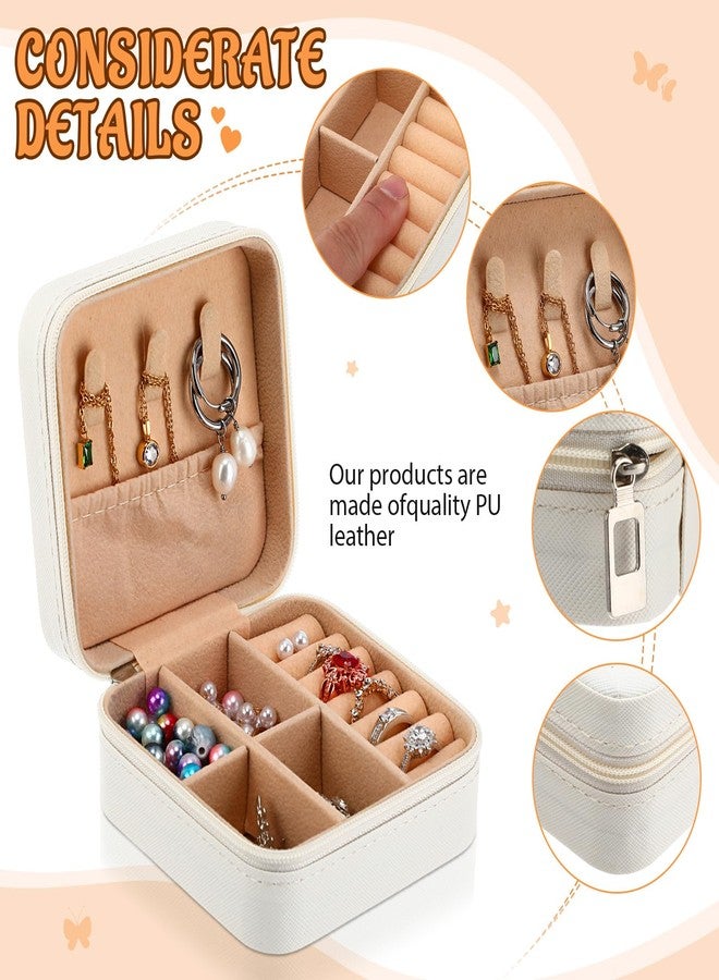 Kenning 12 Pack Retirement Gifts for Women White Travel Jewelry Boxes Happy Retirement Gifts Small Jewelry Case Organizer for Women Teacher Nurse Coworker(White,Employee Appreciation) - Image 4
