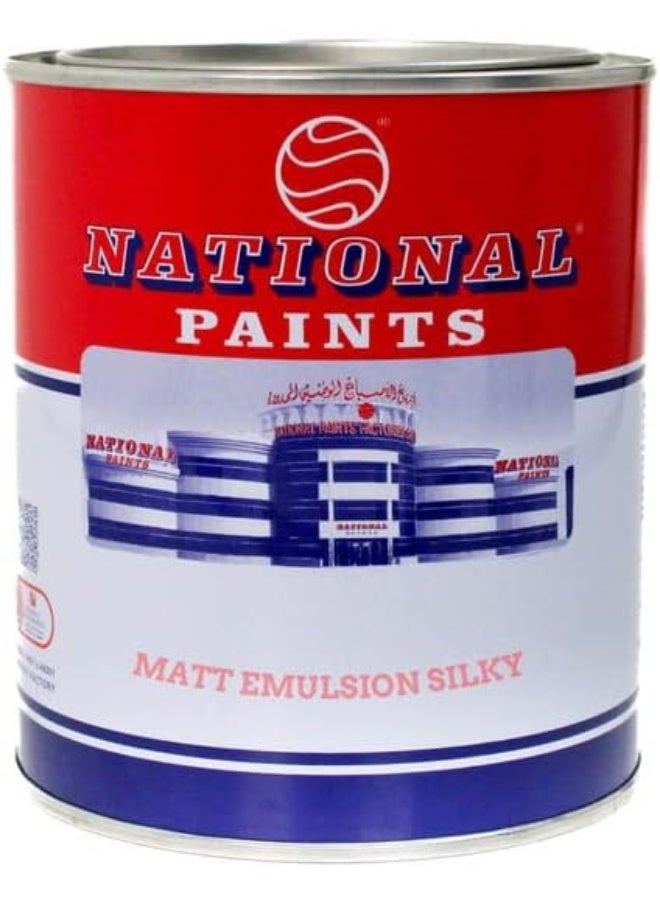 طلاء ماتي سائل حريري 1 لتر أبيض فاتح 801