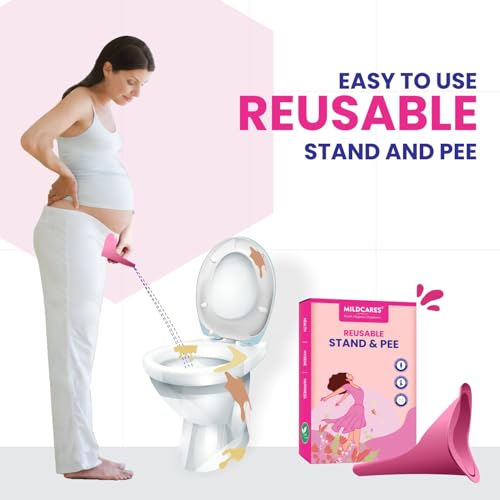 MildCares Reusable Female Urination Device – Stand & Pee Funnel for Women (Pack of 2) | Medical‑Grade Silicone | Hygienic, Leak‑Proof & Eco‑Friendly | Travel‑Friendly | Reduces UTI Risk | Suitable for Pregnancy & Joint Pain - Image 5