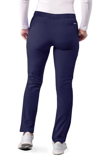 Adar Uniforms Addition Scrubs for Women - Skinny Leg Cargo Drawstring Pants - A6104 - Navy - L - Image 2