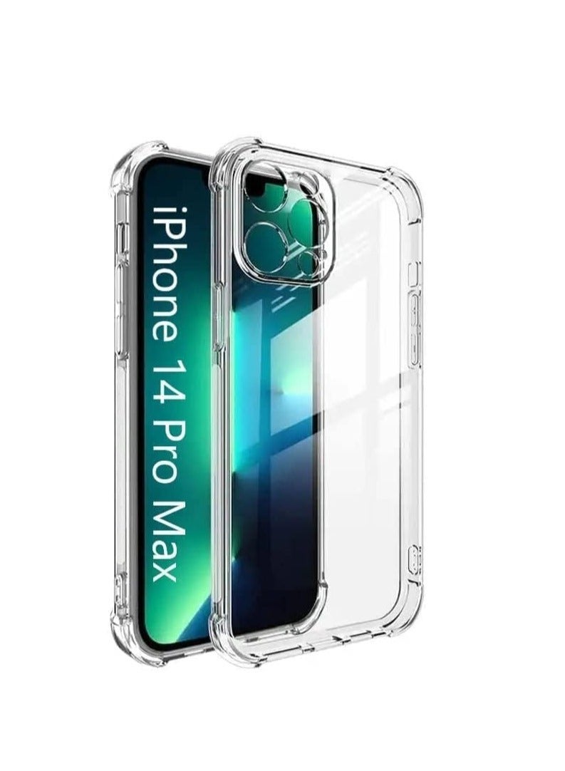 IPhone 14 Pro Max Case Transparent Phone Case Shockproof Thin Silicone Cover, Yellowing-Resistant Soft Silicone Shockproof Anti-Scratch, clear IPhone 14 Pro Max Cover