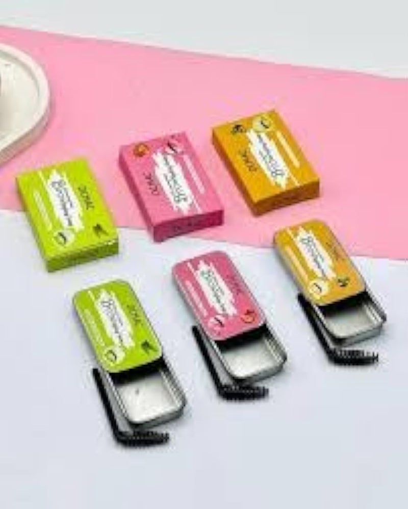 Happy Home Eyebrow Gel Clear, Brow Gel Eyebrow Wax Eyebrow Pomade Eyebrow Glue Brow Soap Brow Wax Kit, Waterproof Long Lasting Smudge-Proof Eyebrow Styling Gel Brows Shaping Cream + (Brush) (Pink) - Image 2