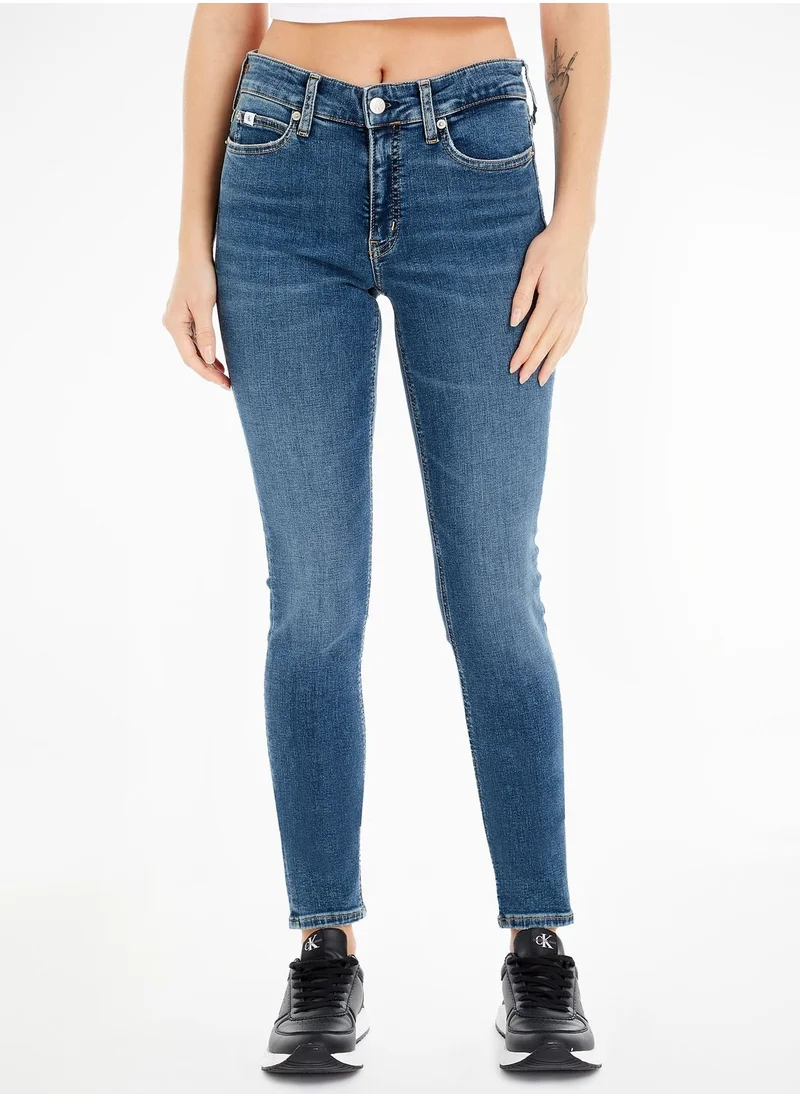 Calvin Klein Jeans Mid Rise Skinny Jeans