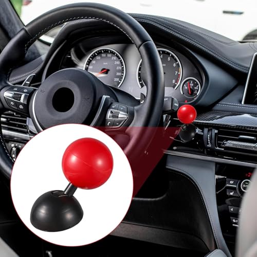 AutoBizarre Car Push Start Stop Button Ring ABS Plastic Joystick Style Cover for Push Start Stop Button Protection and Decoration for All Cars (Red) - Image 2